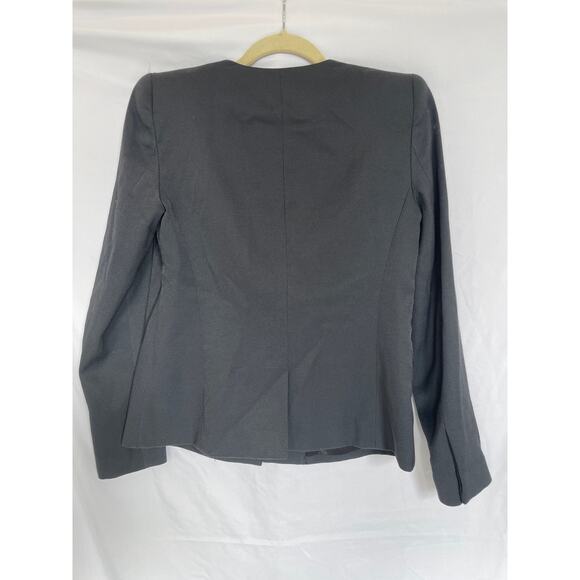 3.1 Phillip Lim Blazer Black Draped Lapel Jacket, Size 4 - Picture 2 of 6